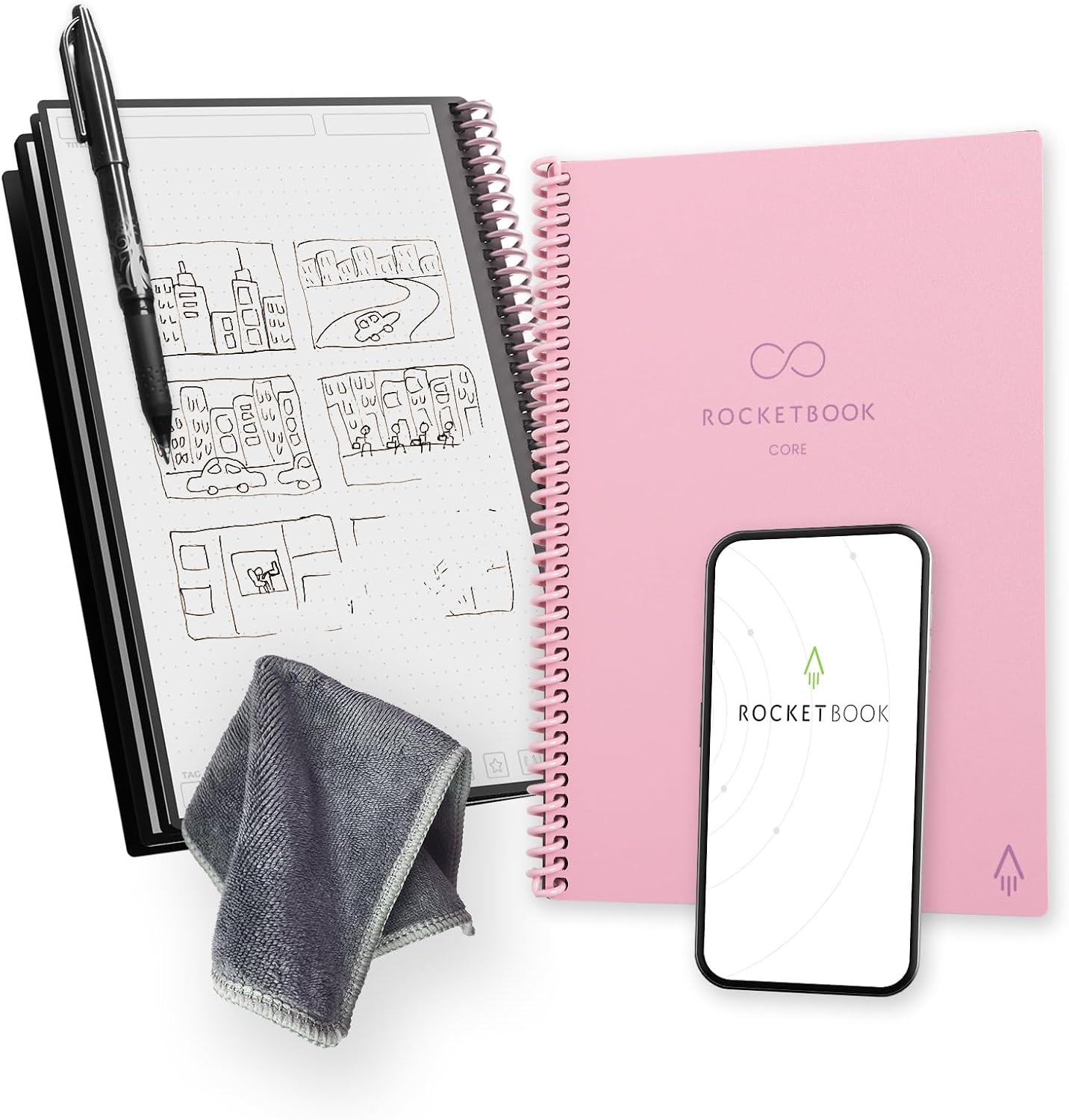 Reusable Smart Notebook Pink