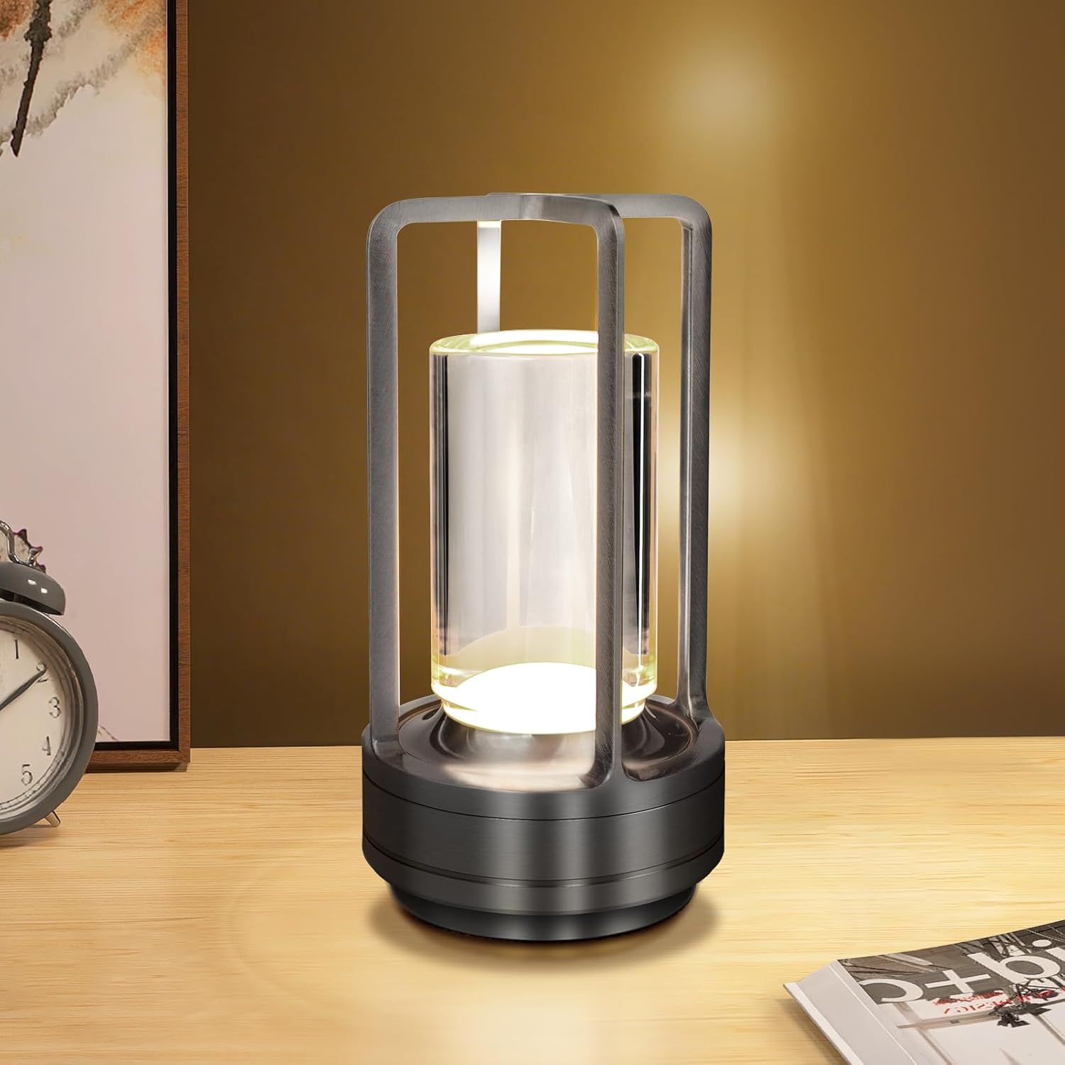  Black cordless Accent Lamp