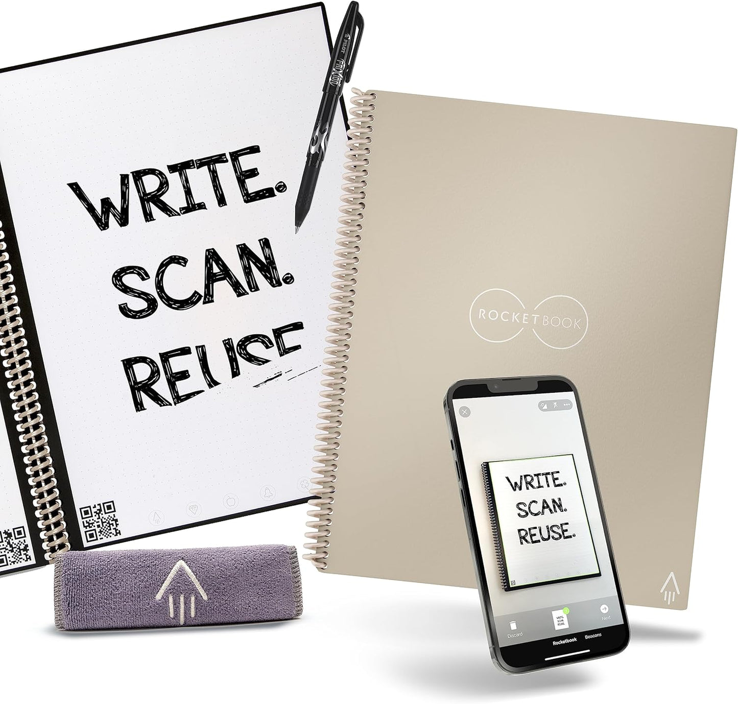 Reusable Smart Notebook Biege 
