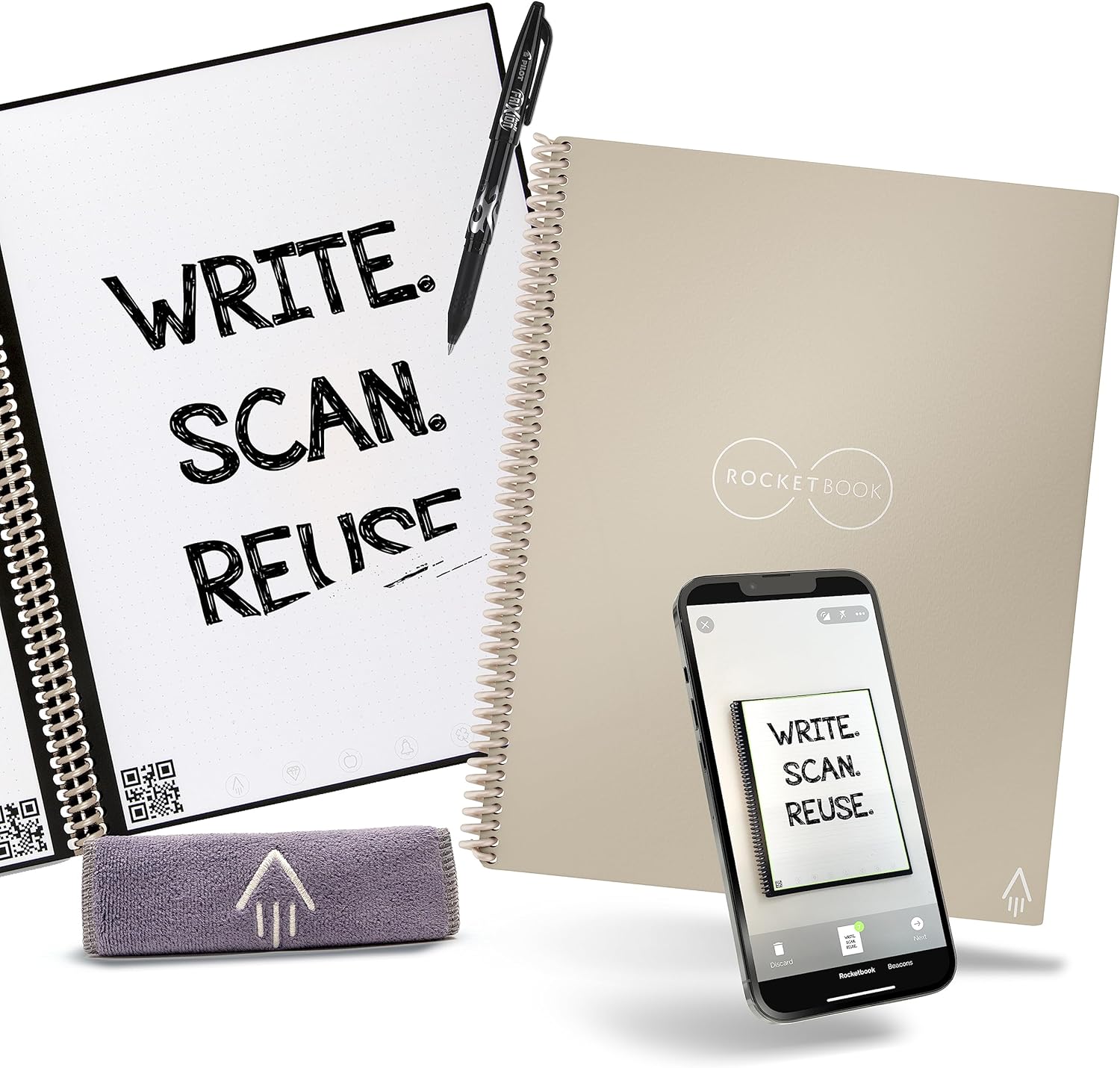 Reusable Smart Notebook Biege 