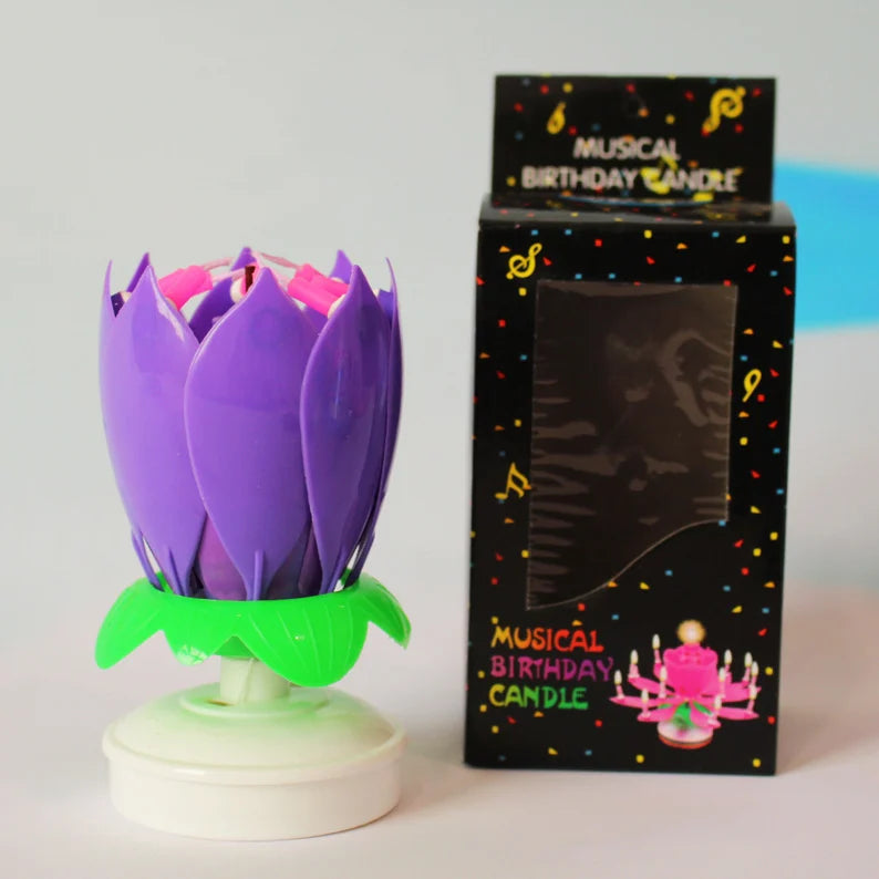 Magic Flower Birthday Candle