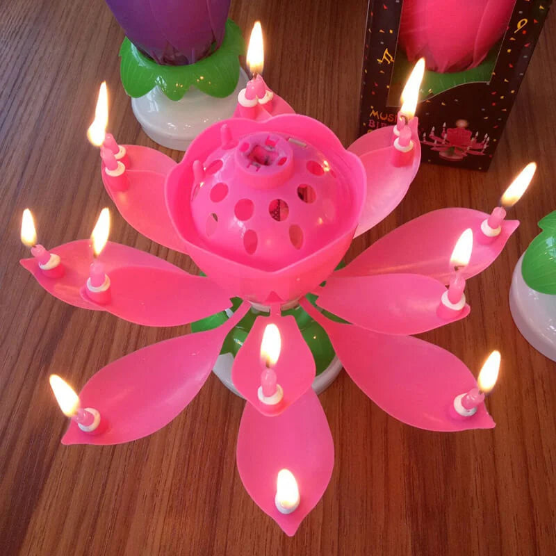 Magic Flower Birthday Candle