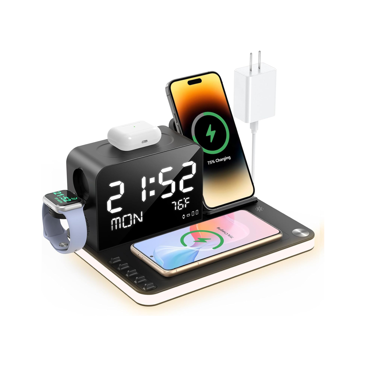 7 in 1 Wireless LED Charging Station