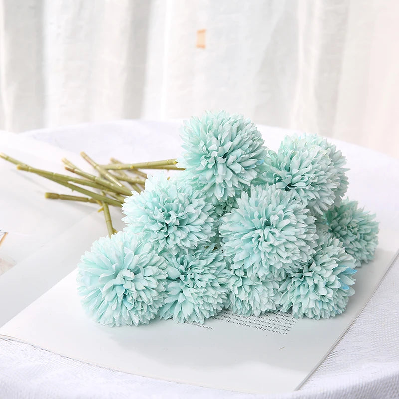 Artificial Flowers Bouquet Blue