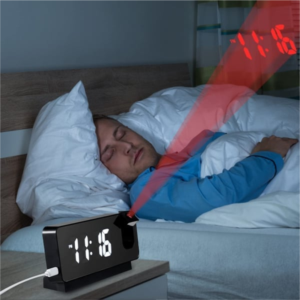 Mirror Projection Alarm Clock