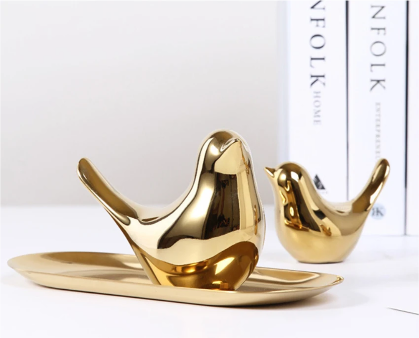 Birds Ceramic Figurine
